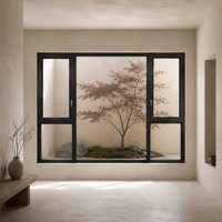 Fenêtre à battant en aluminium à rupture de pont thermique, couleur personnalisée, finition thermolaquée pour maison, villa, appartement et projets commerciaux
