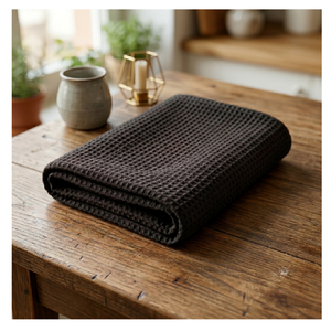 Tela de Toalla Tejida de Algodón 100% de Primera Calidad, 350 g/m², para Albornoces, Toallas, Bolsas, Batas - COLOR NEGRO - Product Image 2
