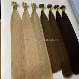 Extensions de cheveux indiens blond cendré super double drawn avec cuticules alignées, en ruban adhésif 4x0.8cm, personnalisables, vente en gros, grand stock de cheveux humains - Product Image 5