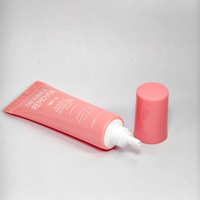 Kit d'adhésif semi-solide rose pour ongles, tube de 10g avec dissolvant pour faux ongles à presser, séchage rapide, sans UV