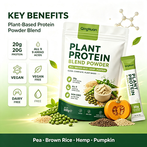 Mezcla <span class=keywords><strong>de</strong></span> Proteína Vegetal en Polvo OEM con Proteína <span class=keywords><strong>de</strong></span> <span class=keywords><strong>Guisante</strong></span>, Arroz y Semillas <span class=keywords><strong>de</strong></span> Calabaza, Mejora la Memoria y el Rendimiento Físico - Product Image 3