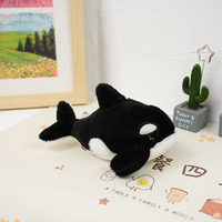 Peluches de souvenirs d'aquarium en gros, mignonnes, en forme de requin, de baleine et de dauphin, avec breloques porte-clés, rembourrées en coton PP doux