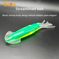 Appât souple calmar phosphorescent couleur transparente calmar doux simulation poulpe appât de pêche en mer appât