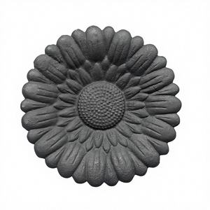 Plaque de bain pour oiseaux et fleurs en fonte de Quanzhou, ornement pour jardin - Product Image 1