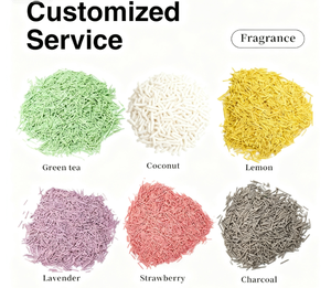 BENJIE Staubarme Stark Klumpende Biologisch Abbaubare Umweltfreundliche Hochwertige Großpackung Streifen-Tofu-Katzenstreu 5kg - Product Image 3