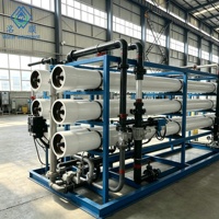 Système de traitement d'eau par osmose inverse (RO) 5-10m³/h, usine de dessalement pour le traitement de l'eau saumâtre de mer, machine de purification d'eau de puits forain