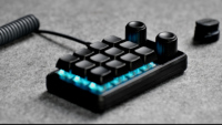 Keyboard Mini Nirkabel 2.4G yang Dapat Diprogram, 12 Tombol, 2 Knob, Hot Swap, Switch Merah Mekanik, Multifungsi, Keypad Makro Kustom