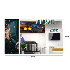 Izexpo 30 دقيقة حامل معرض سريع البناء كشك فاخر محمول خشبي ليد لافتة خلفية عرض مخصص كشك المعرض التجاري - Product Image 4