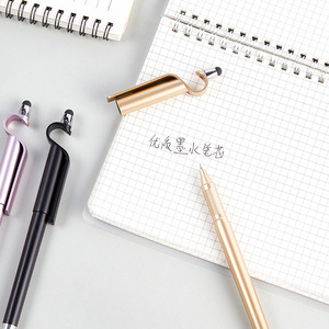 Bán Buôn Biểu Tượng Tùy Chỉnh Mực Đen Gel Bút Trung Quốc Nhà Sản Xuất Củ<span class=keywords><strong>a</strong></span> Bút Bi Cho Stylus Người Giữ Điện Thoại Khuyến Mãi - Product Image 5