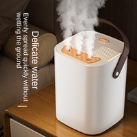 Grand humidificateur à brume chaude et froide à commande automatique électrique, humidificateur d'air à ultrasons intelligent pour la maison, la chambre et le bureau.