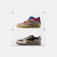 Boîtes à chaussures en acrylique transparent, organisateurs, présentoirs, boîtes à chaussures pour baskets, caisses en plastique, rangement pour chaussures, boîte à chaussures
