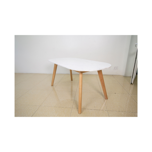 Mesa de comedor moderna de madera maciza de alta calidad marca Ariannne fácil montaje OEM ODM muebles para el hogar forma ovalada - Product Image 1