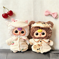 Tenue de poupée grandeur nature 400 %, masque pour les yeux d'ours brun, ensemble pyjama, vêtements en tissu unisexe, à partir de 14 ans, adorable