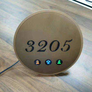 Numeri di Stanza per Hotel Personalizzati Creativi 3D LED Plug-In Strisce Luminose per Numeri Civici in Acciaio Inox IPX3 Impermeabili Multicolore - Product Image 4