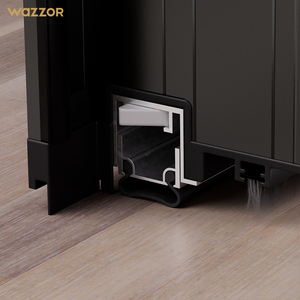 Porta Pivotante in Alluminio WAZZOR Certificata NFRC con Doppio Vetro Riempito di Gas Argon <span class=keywords><strong>e</strong></span> Vetro Basso Emissivo per Risparmio Energetico Domestico - Product Image 5