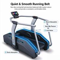 Machine de surf cardio électrique commerciale motorisée pour entraînement de base en club de fitness, marque MZMM, modèle MZMM-X800 en acier