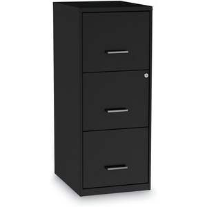 Archivador vertical Alera Soho de 3 cajones, negro, para archivos/documentos/carteles, 14 x 18 x 34.9 pulgadas - Product Image 5