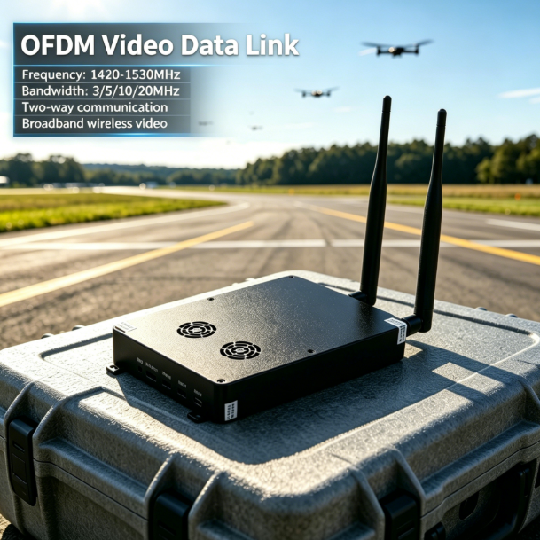F404E High Frequency HD Video Data Link Transmission 600MHz/1.4GHz OFDM Air Unit Communication Module for Fpv Quadcopter Drone