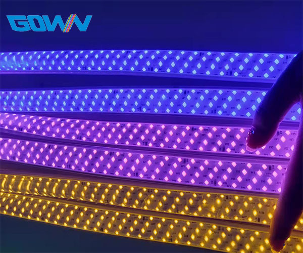 220V 368D High Density Commercial PVC IP67 Rated Dimmable 5 Row Changeable Color SMD2835 LED Strip Light