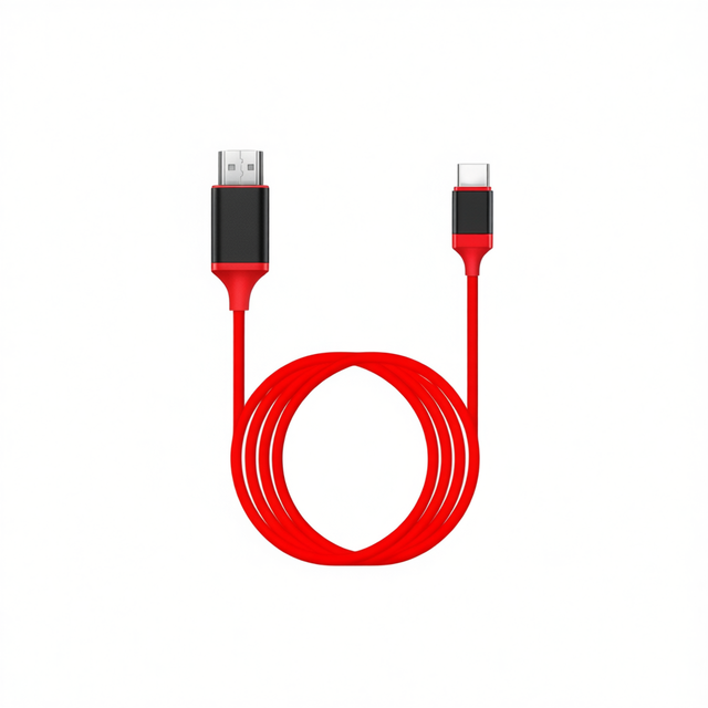 Type C for 4K PVC Jacket Braid Shielding Oxygen-Free Copper Male-Female Adapter Cable HDTV Phone Laptop MacBook Plug Play