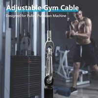 Câble en acier pour équipement de gym, 5 mm/6 mm, revêtement PVC, haute résistance, pour système de poulie de fitness domestique et commercial