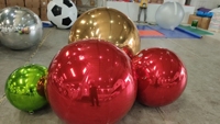 Boule miroir gonflable sur mesure en PVC pour la décoration d'événements, affichage réfléchissant extérieur