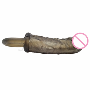 JoyPark Factory - Funda Vibradora para Pene, Súper Suave, de TPE, Impermeable, Libre de Ftalatos, Extensor de Pene, <span class=keywords><strong>Condones</strong></span> Reutilizables para Hombre - Product Image 2