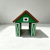 Aire de jeux souple pour enfants en forme de grange - Équipement de jeu intérieur/extérieur, jouets de jeu de rôle pour location événementielle, café ludique, événements en centre commercial