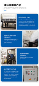 Nouveau 220V amidon alimentaire fermé séchoir continu rouleau spécial grattoir séchoir pour sécher le liquide de pomme de terre aux flocons de pomme de terre - Product Image 2