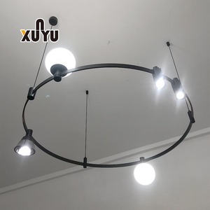 Smart Tuya <strong>Zigbee</strong> Wifi Rail Ceiling Surface Decorative Pendant <strong>Lamp</strong> Magnetic Track Light Ceiling Curve Line Light for Shop Home - Product Image 4
