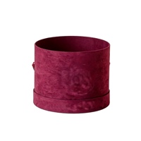 Boîtes cylindriques florales personnalisées, boîtes cadeaux de luxe pour fleuristes, emballage pour bouquets de fleurs, boîtes à fleurs rondes en velours