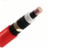 Câble électrique monophasé moyenne tension Zhongkai N2XS2Y 8.7/15(17.5)kV 1*35mm² Cuivre XLPE Gaine HDPE PE Distribution d'énergie