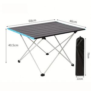 Table pliante portable légère en alliage d'aluminium pour repas en plein air - Product Image 3