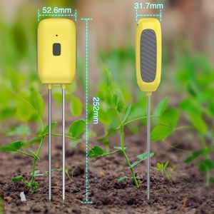 Medidor de Suelo Inteligente Nuevo con Resistencia al Agua IPX5, Control por Aplicación Móvil, Alarma de Temperatura y Humedad para Uso en Exteriores - Product Image 1