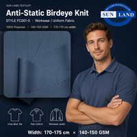 Uniforme de travail, chemise 100 Polyester, tricot antistatique, maille oeil d'oiseau, tissu de sport