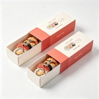 Boîte à sushi biodégradable, emballage alimentaire à emporter, conteneur alimentaire biodégradable, boîte à sushi de qualité alimentaire, boîte à emporter pour la restauration rapide