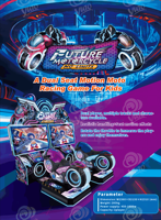 Machine de jeu d'arcade de course de moto future 2P d'intérieur de vente chaude à vendre | Machine de jeu de simulateur de course de moto à vendre