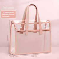 Pochette zippée en PVC grande capacité de style coréen avec poignée pour documents scolaires et de bureau – Vente en gros de produits de classement