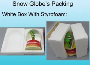 Kişiselleştirilmiş Reçine Kar Küresi Su Küresi Kar Topu - Product Image 5