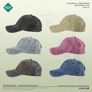 ARTIE Hombres Nuevo lavado viejo batik estilo europeo y americano lengua de pato ala curvada gorra de béisbol para hombres y mujeres - Product Image 3