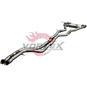 Système d'échappement Valvetronic Vortex SS304 pour BMW F87 M2 Competition S55 3.0T Performance Catback avec silencieux et embouts quadruples noirs - Product Image 4