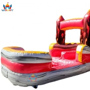 Lớn ly kỳ PVC dành cho người lớn núi lửa <span class=keywords><strong>Inflatable</strong></span> trượt nước <span class=keywords><strong>Inflatable</strong></span> hồ bơi trượt cho thuê - Product Image 4