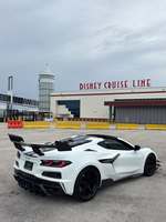 Kit carrosserie de haute qualité en fibre de carbone sèche style Zr1, comprenant pare-chocs arrière, diffuseur arrière, aileron arrière et grande aile, pour Chevrolet Corvette C8 Z06