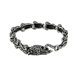 75261 xuping joyería moda simple Cool Black Gun pulsera para hombres joyería de acero inoxidable - Product Image 1