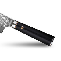 Damascus Mini Cleaver 67-laags staal handgesmeed gehamerd patroon kleurrijk houten handvat keukenmes voor thuis & restaurant gebruik