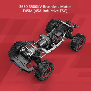 HYPER <span class=keywords><strong>GO</strong></span> MJX H12P 1/12 RC Crawler Haute Vitesse 4x4 Voiture d'escalade Télécommandée 2.4G <span class=keywords><strong>4</strong></span> Canaux Véhicule Tout-Terrain en Métal Jouet - Product Image 5