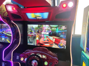 Simulador de Carreras de Coches a Escala Operado con Monedas, Simulador de Conducción de Plástico y Metal, Cabina de Simulación de Carreras, Máquina de Juego Arcade FEC - Product Image 3
