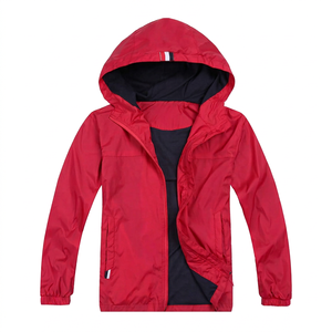 Teal Windproof Zip-Up Windbreaker <b>Jacket</b> With LOGO Stand Collar And Regular Fit For Autumn Casual Wear Design Your Own - Product Image 6