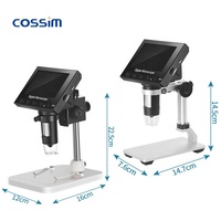 1000X Magnifier 2MP Portable 4.3 Inches LCD Digital USB Microscope HD 1080p Screen with Dual Rechargeable Set Soldering