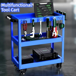 Chariot à outils mobile en acier pour <span class=keywords><strong>garage</strong></span> et <span class=keywords><strong>atelier</strong></span>, avec rangement à roulettes sans boulons, personnalisable OBM - Product Image 2